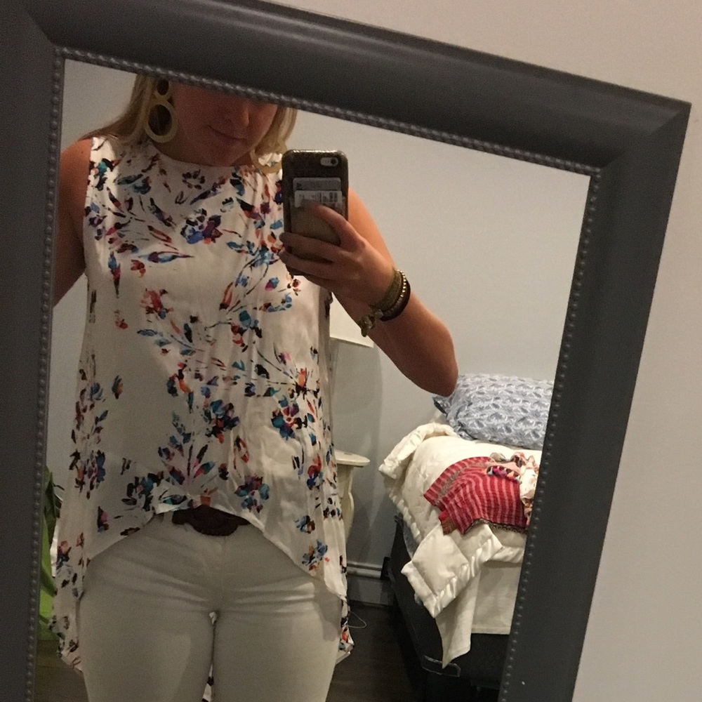 high-low flowy top!